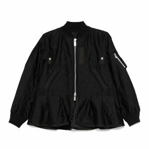 Sacai Black Bomber Jacket New without tag